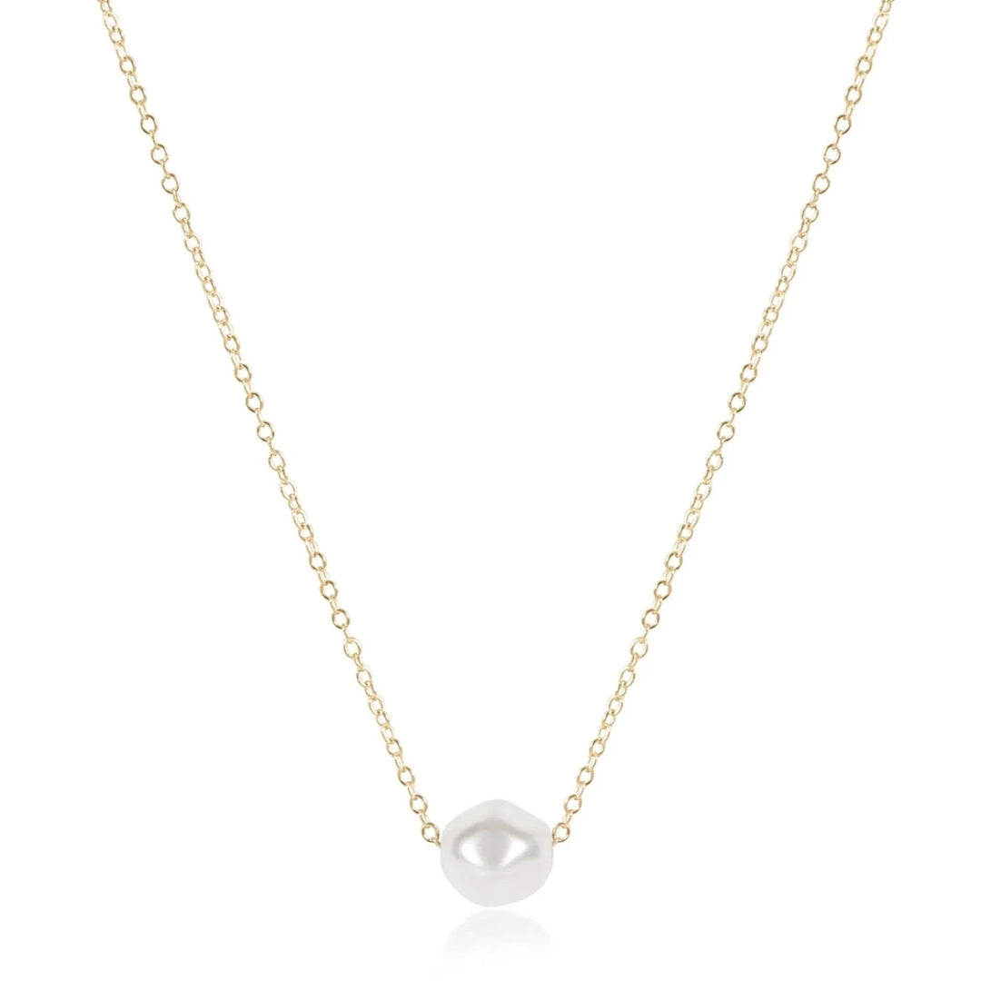 16" Necklace Gold - Admire Pearl Womens Necklace ENewton 