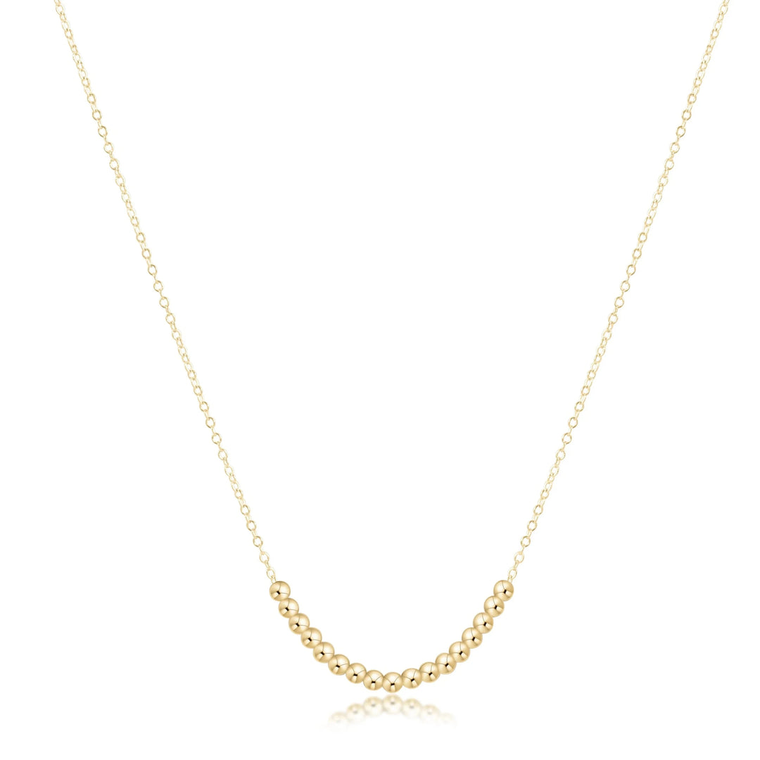 16" Necklace Gold - Beaded Bliss Small Gold Womens Necklace ENewton 