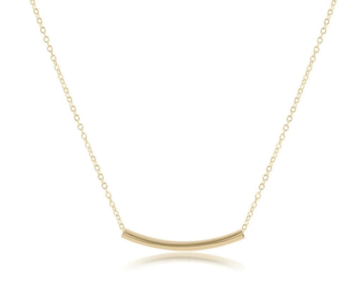 16" Necklace Gold - Bliss Bar Small Gold Womens Necklace ENewton 