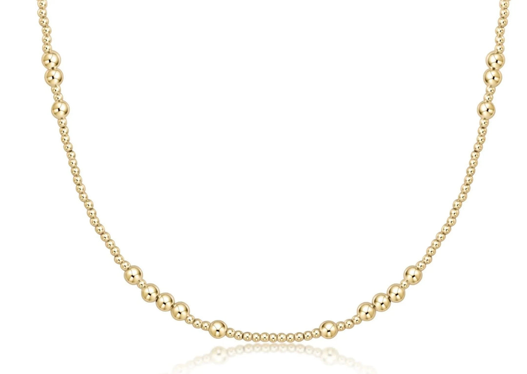 17" Choker Hope Unwritten Gold Womens Necklace ENewton 