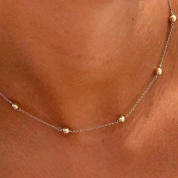 17" Choker Simplicity Chain Gold Necklaces - Classic Gold Womens Necklace ENewton 