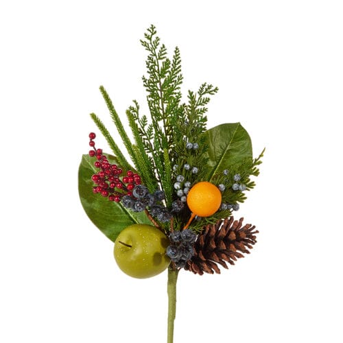 18" Mixed Fruit Pick Faux Florals RAZ 