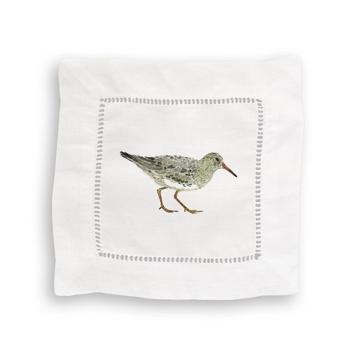 Sea Birds Mixed Linen Cocktail Napkin Set