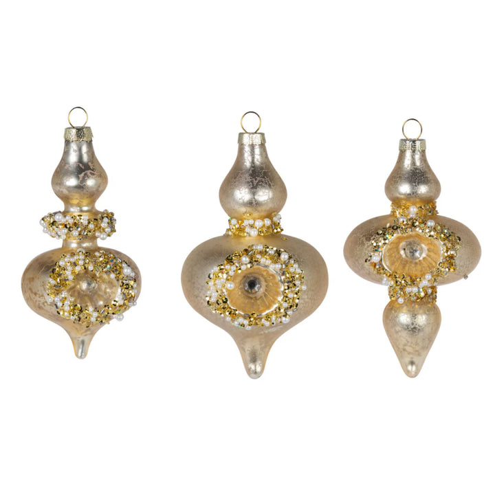 5" Glass Finial Shape Ornament