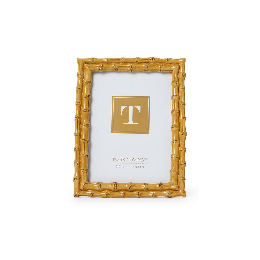Blonde Faux Bamboo Photo Frames