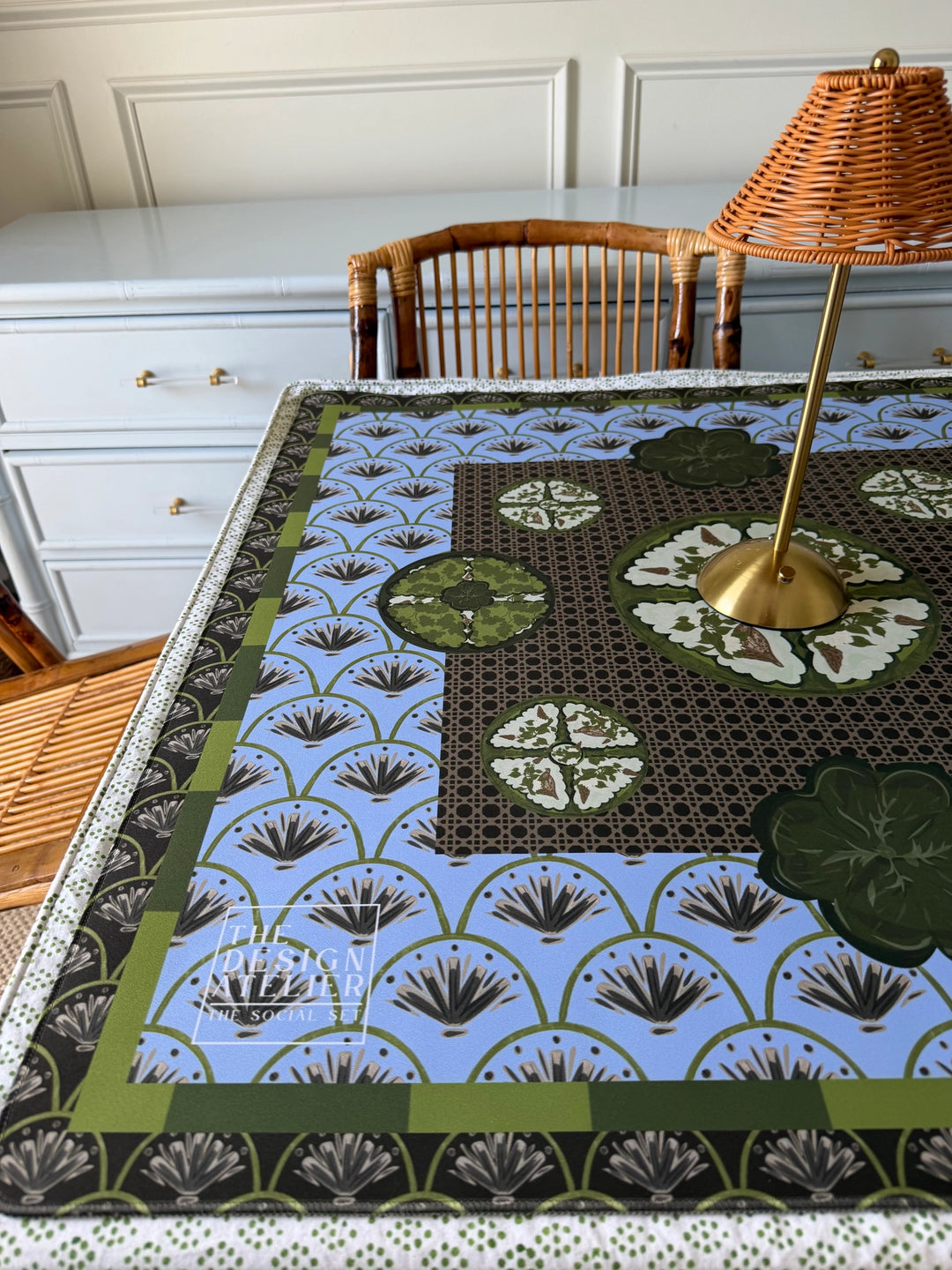 Verdant Moss Mahjong Mat