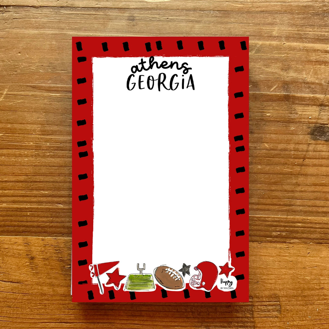 4x6 Dash Border Notepad - Athens