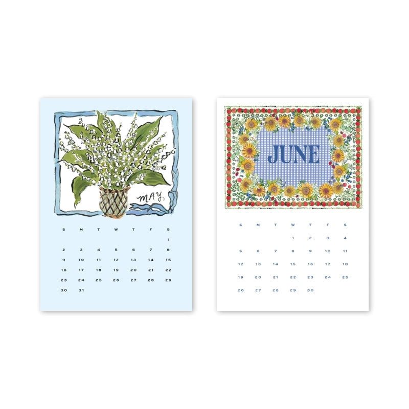 2027 Desktop Calendar With Easel Calendar Dogwood Hill 