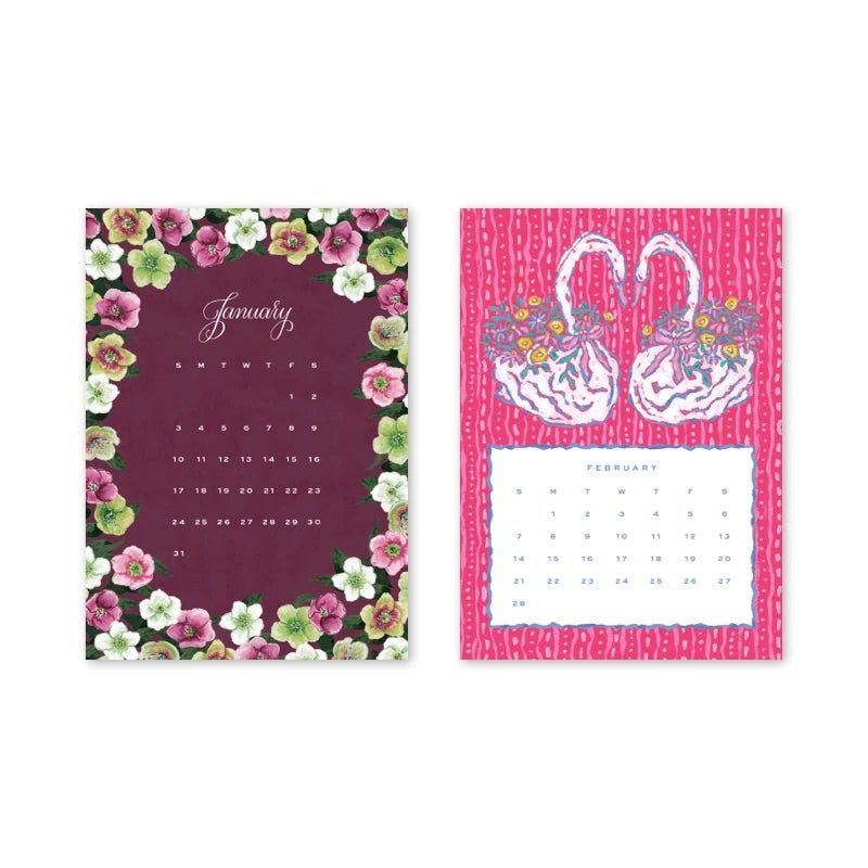 2027 Desktop Calendar With Easel Calendar Dogwood Hill 