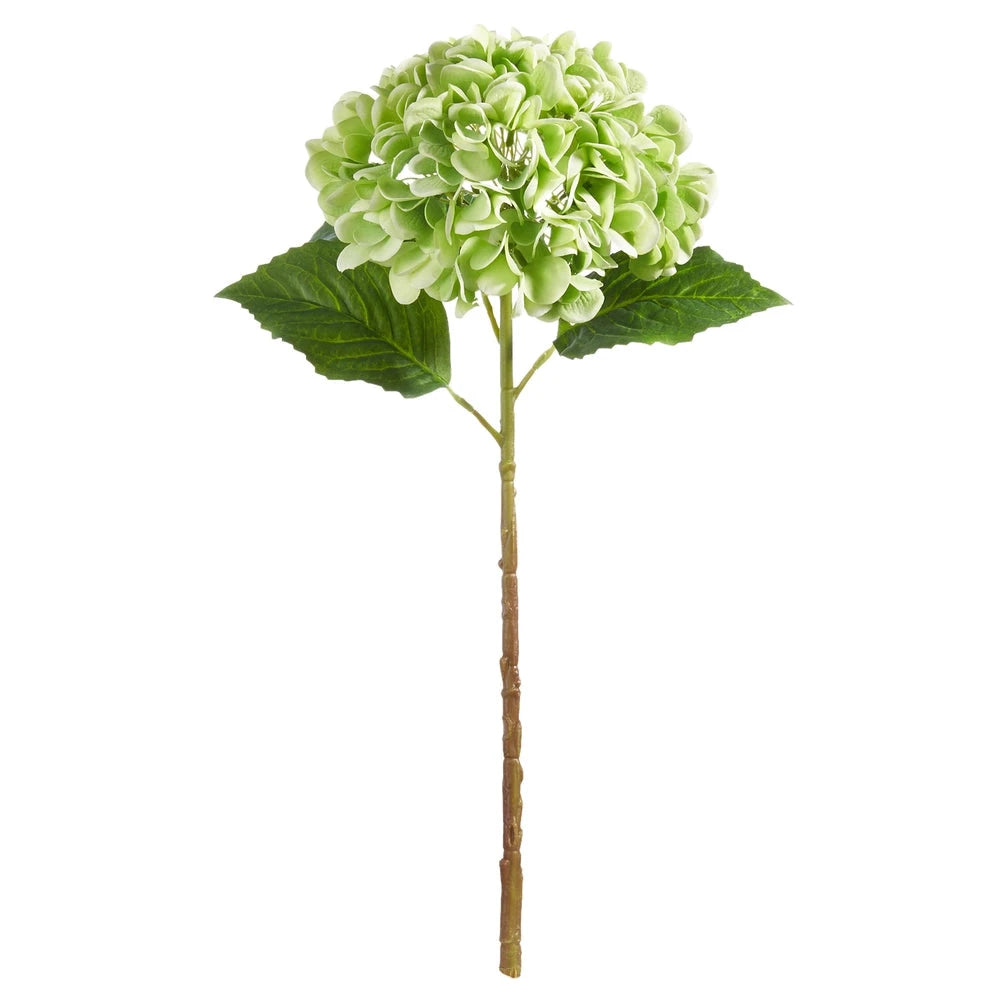 20.5" Real Touch Green Hydrangea Stem Faux Florals RAZ 