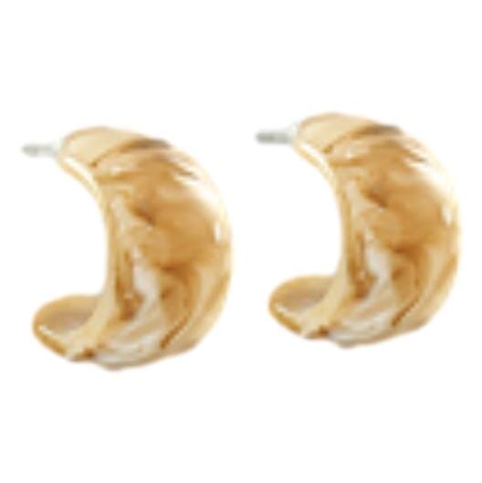 20mm Acrylic Huggies Womens Earrings Golden Stella 