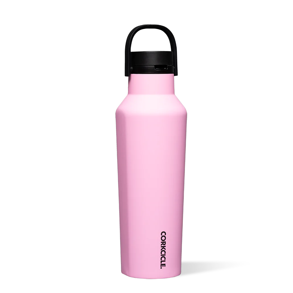 20oz Sport Canteen Drinkware Corkcicle Sun-Soaked Pink 