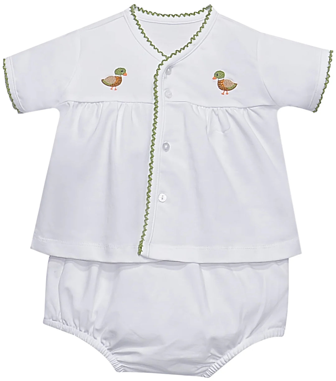 Brennen Knit Diaper Set - Ducks