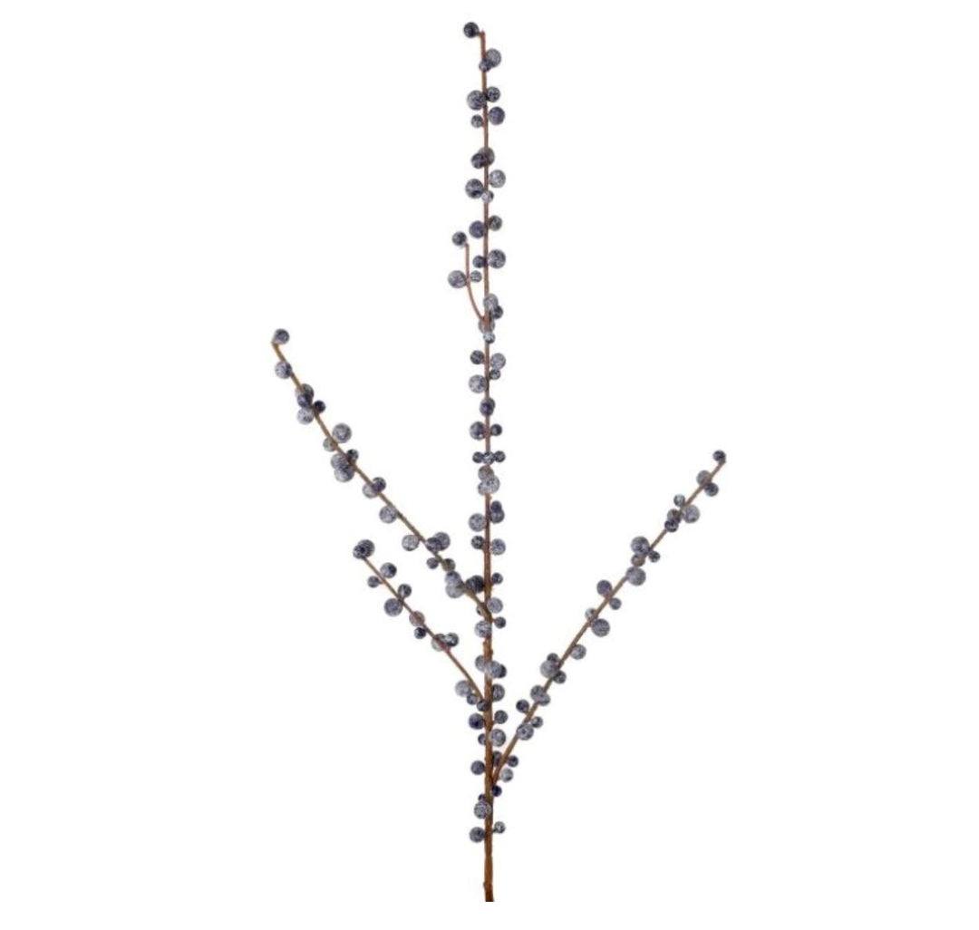 28" Blue Berry Spray Faux Florals Regency International 