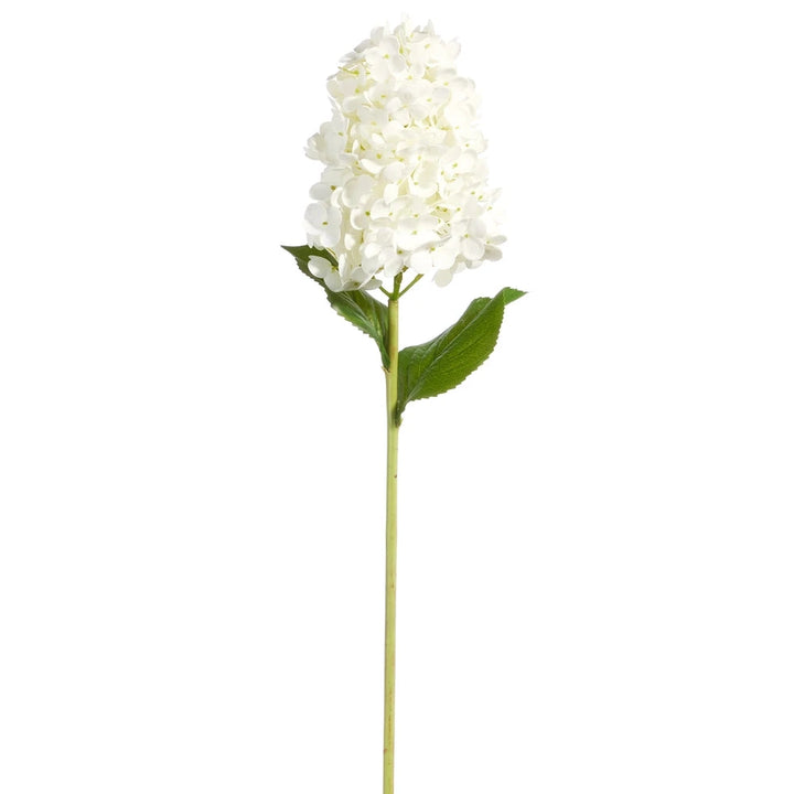 29" Real Touch White Hydrangea Stem Faux Florals RAZ 