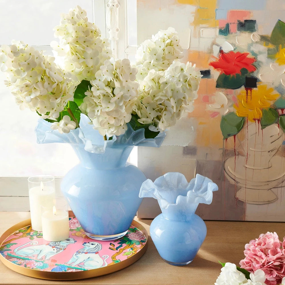 29" Real Touch White Hydrangea Stem Faux Florals RAZ 