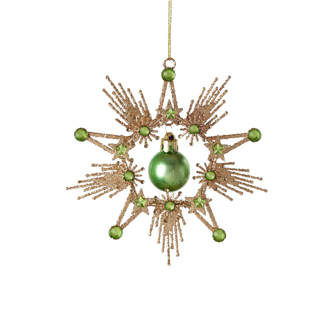 Starburst Dangle Ball Ornament
