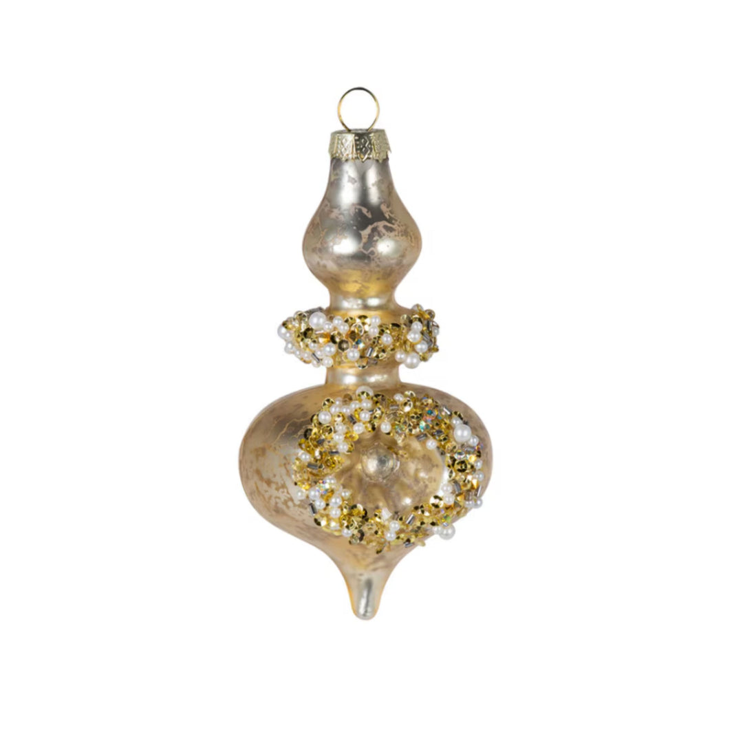 5" Glass Finial Shape Ornament