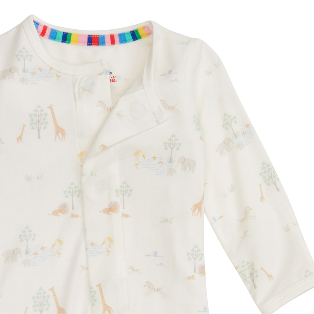 Serene Safari White Footie