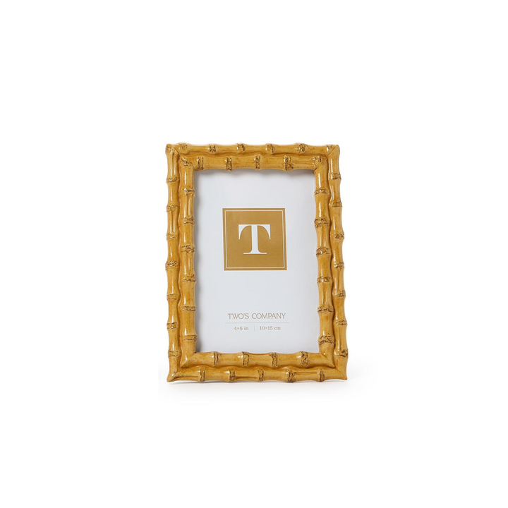 Blonde Faux Bamboo Photo Frames