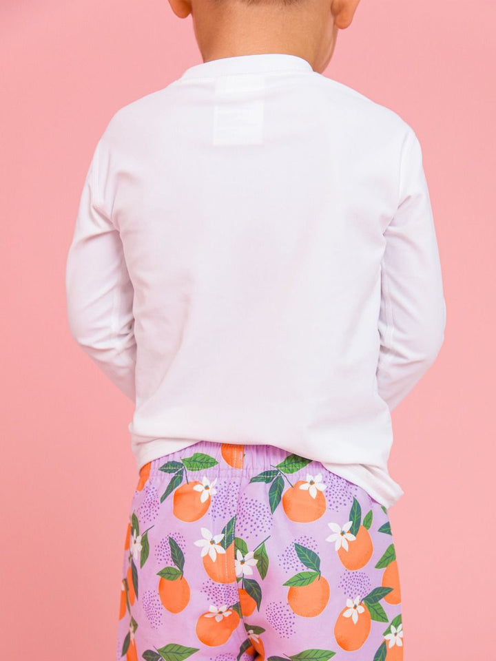 Long Sleeve Rash Guard - White