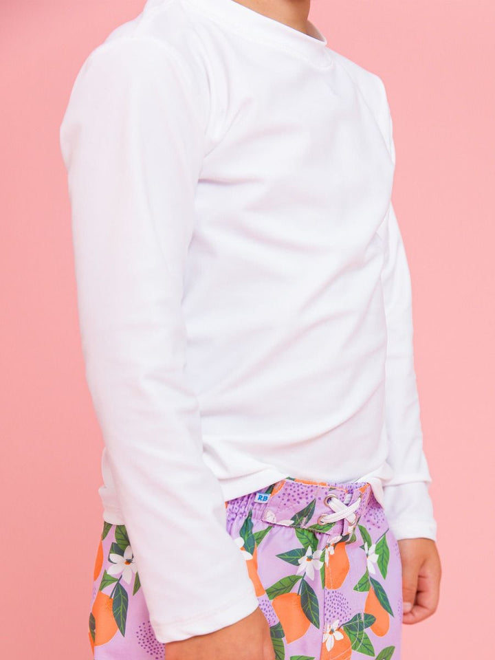 Long Sleeve Rash Guard - White