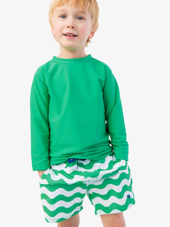 Long Sleeve Rash Guard - Bright Green
