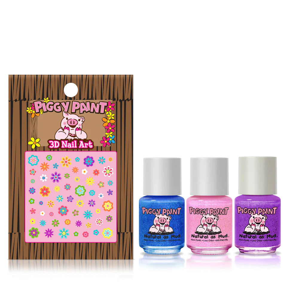 3 Color Gift Set - Shimmer and Sparkle Nail Polish Piggy Paint 