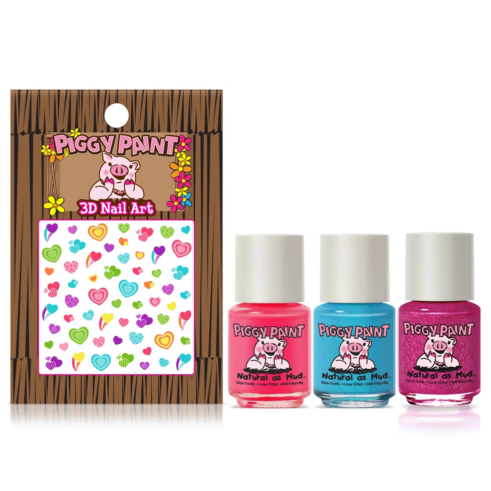 3 Color Gift Set - Unicorn Fairy Nail Polish Piggy Paint 