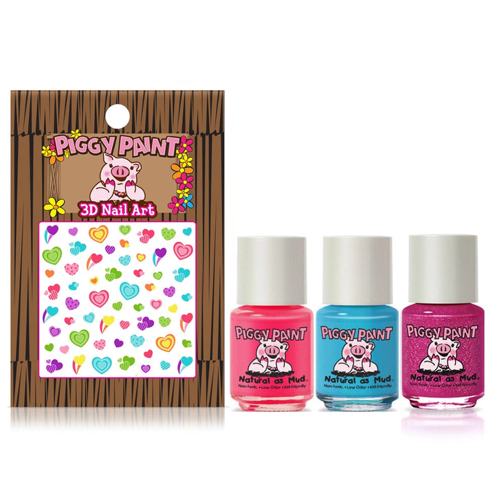 3 Color Gift Set - Unicorn Fairy Nail Polish Piggy Paint 