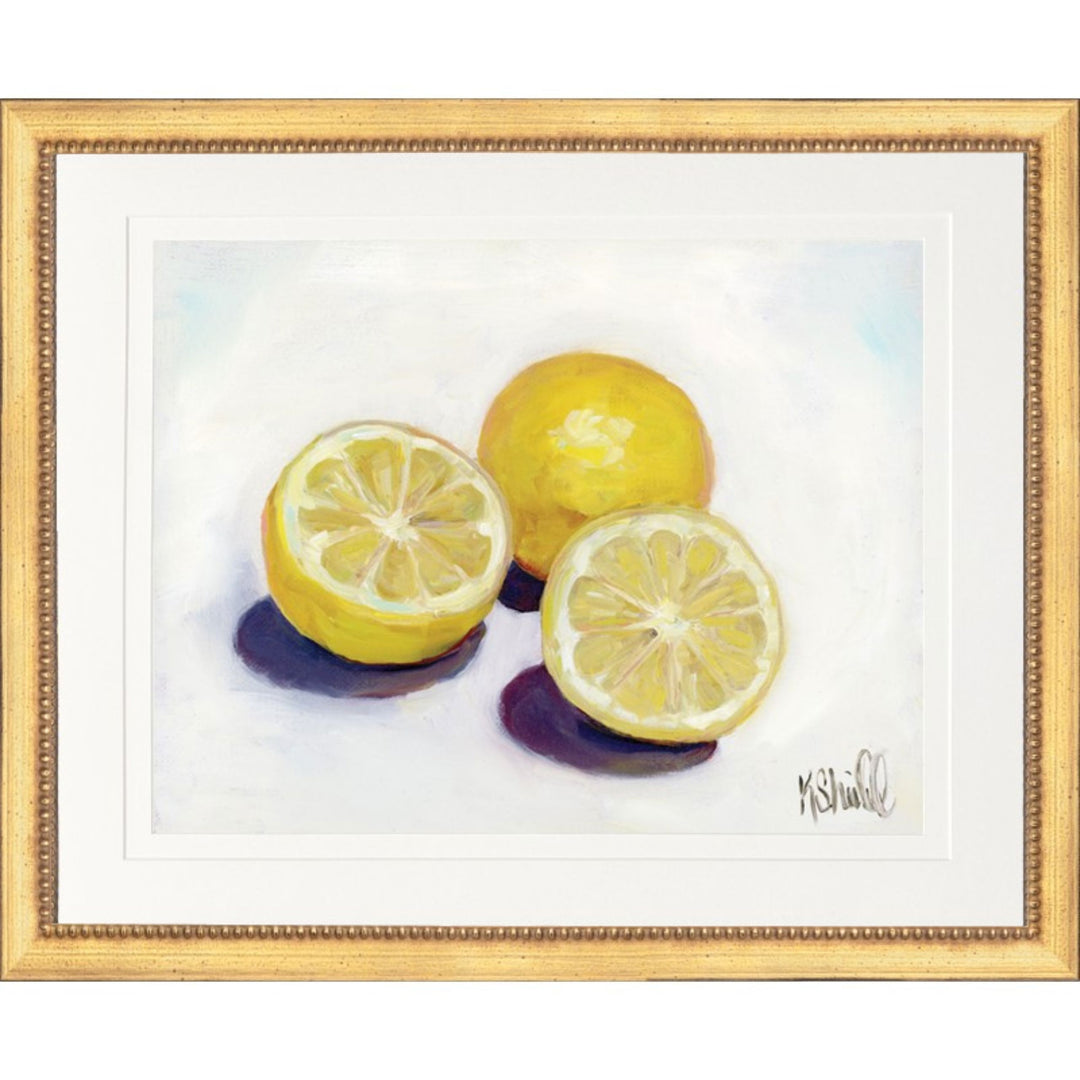 3 Lemons Framed Print 22x18 Artwork The Leonard Collection 