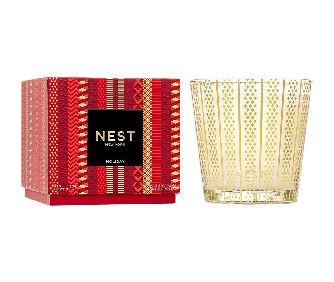 3-Wick Candle - Holiday Candle Nest 