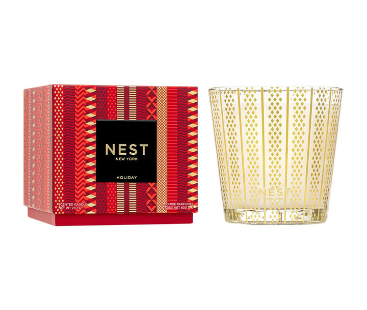 3-Wick Candle - Holiday Candle Nest 