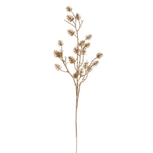 33" Gold Pinecone Spray Faux Florals RAZ 