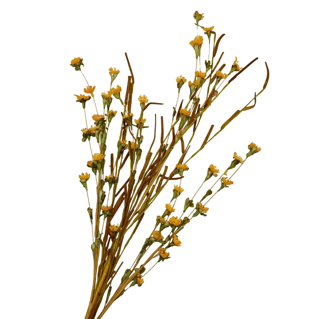 35" Flower and Eva Grass Spray - Golden Faux Florals A & B Floral 