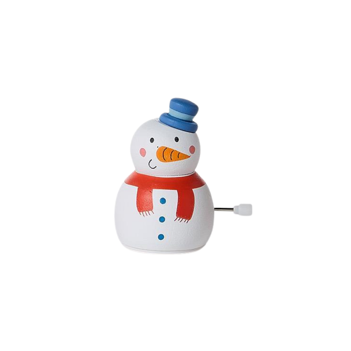 Christmas Wooden Wind Up Spinning Toy