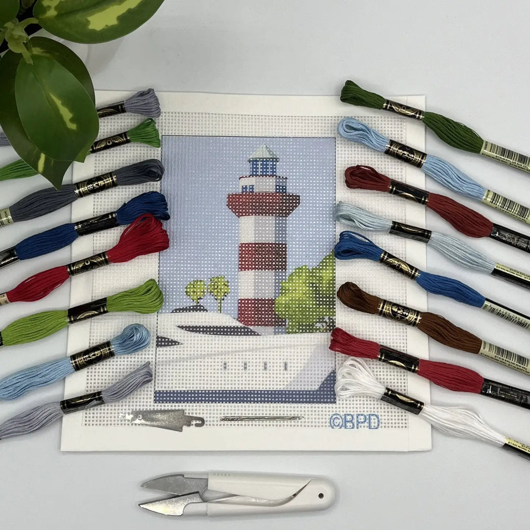 Needlepoint Kit - Hilton Head Island Harbor Town Lighthouse