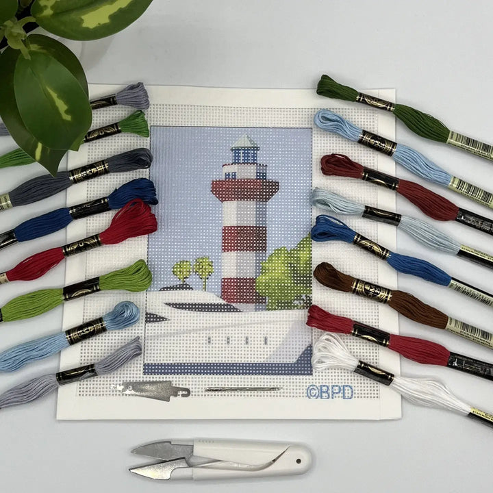 Needlepoint Kit - Hilton Head Island Harbor Town Lighthouse