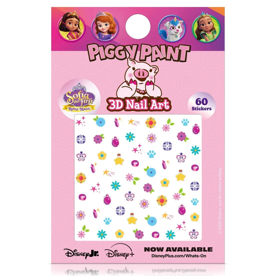 3D Nail Art - Sophia the First Nail Polish Piggy Paint 
