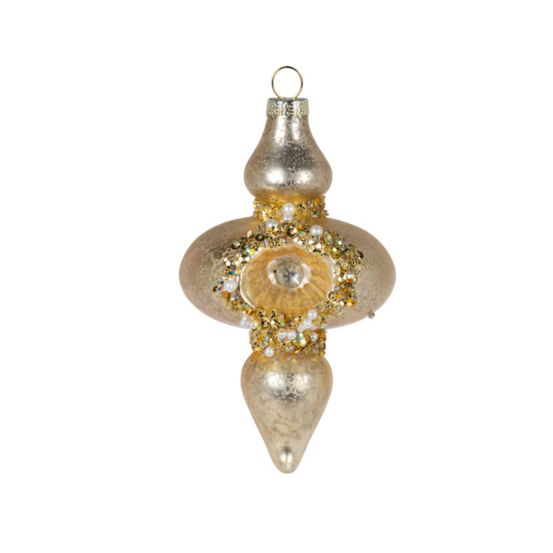 5" Glass Finial Shape Ornament