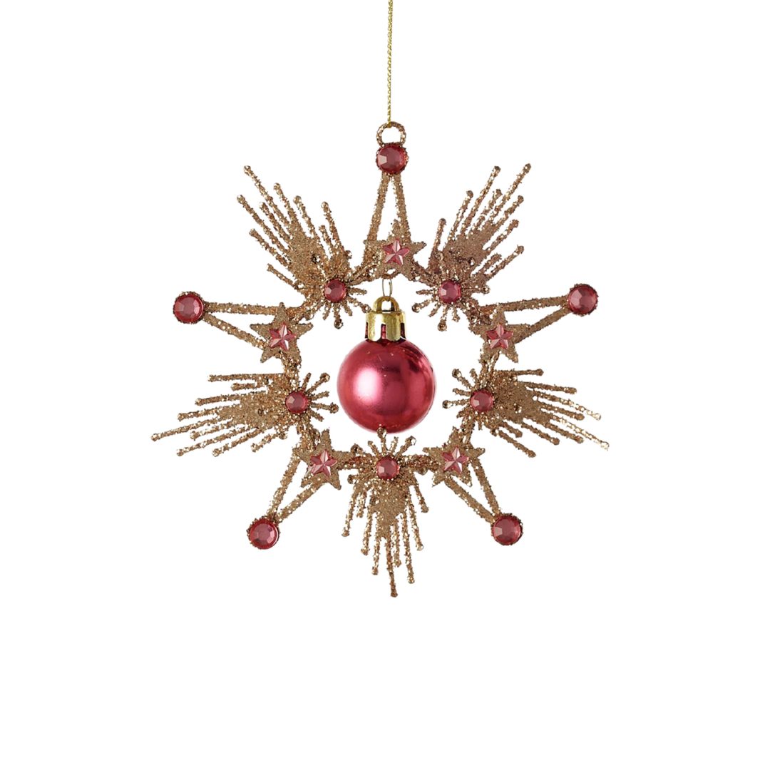 Starburst Dangle Ball Ornament