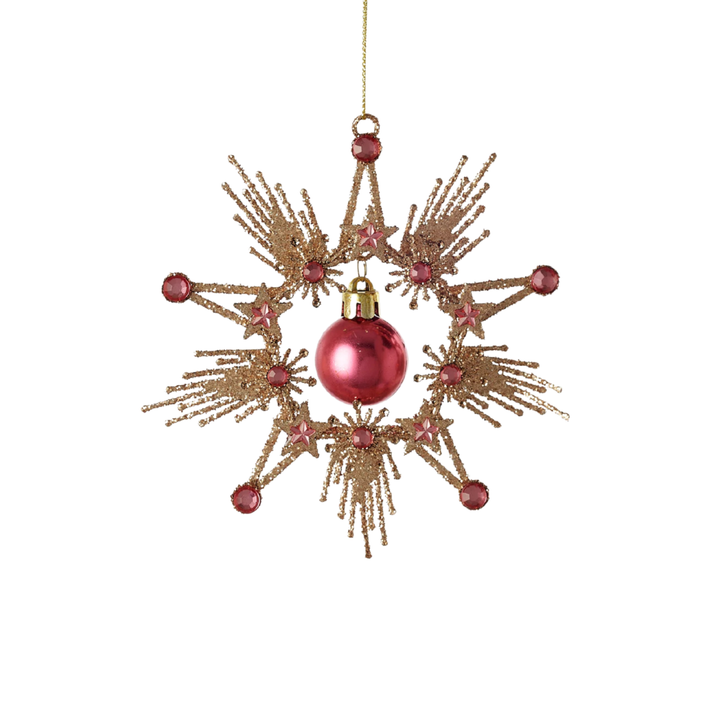 Starburst Dangle Ball Ornament