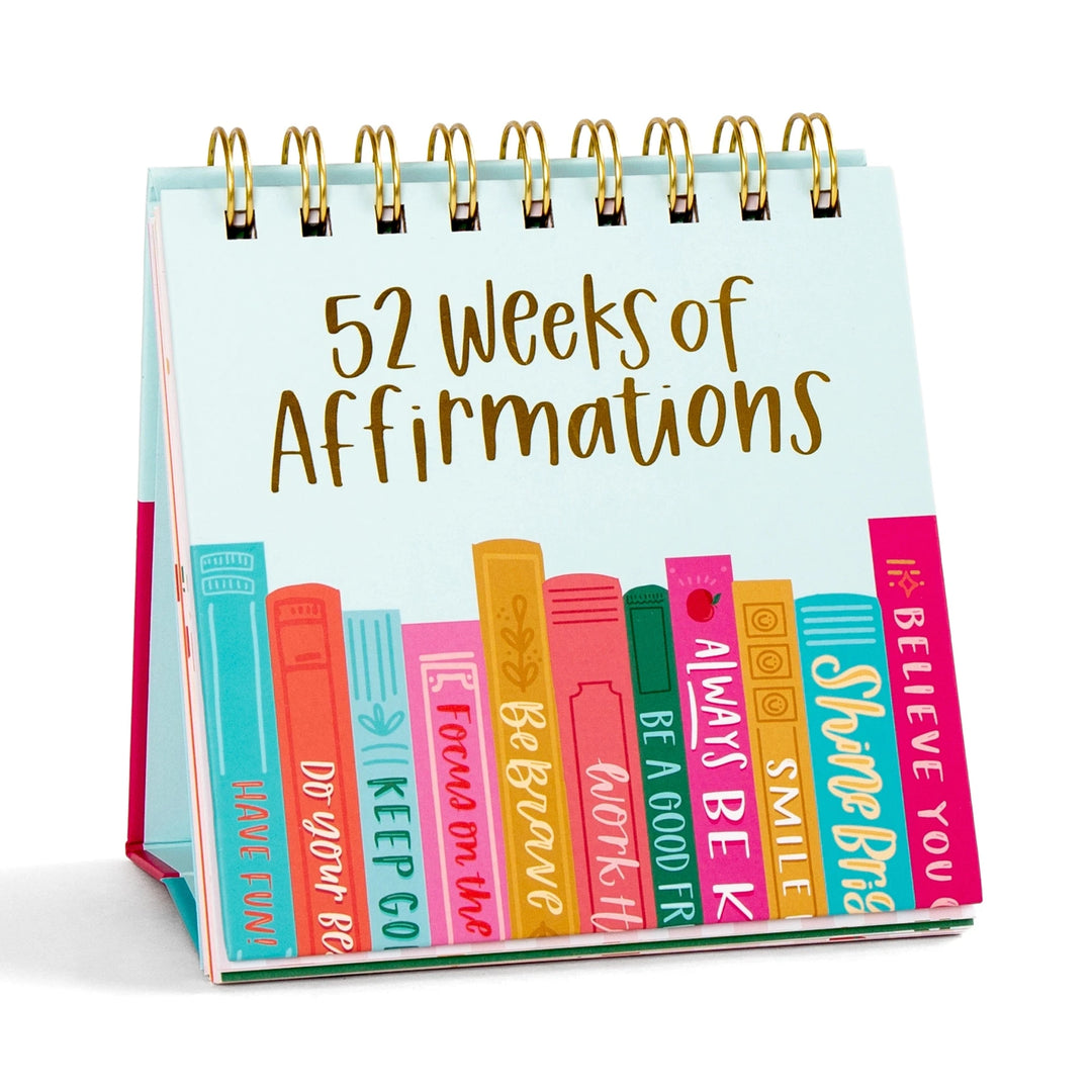 52 Weeks of Affirmations - Desk Flip Calendar Calendar Pippi Post 