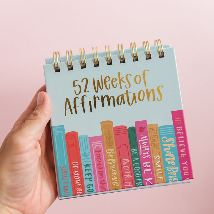 52 Weeks of Affirmations - Desk Flip Calendar Calendar Pippi Post 