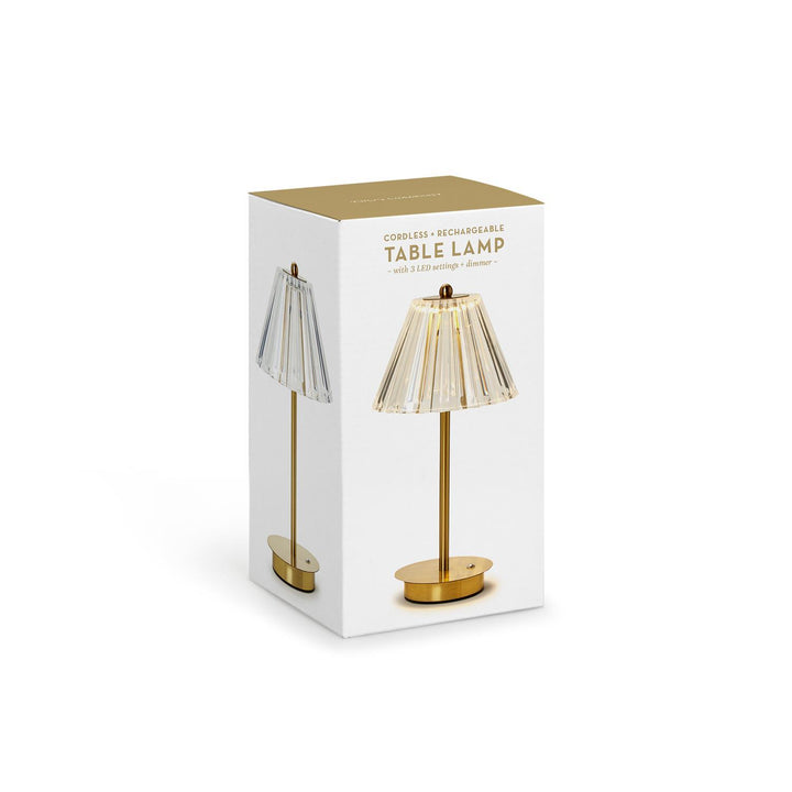 Cordless Table Lamp with Acrylic Shade in Gift Box