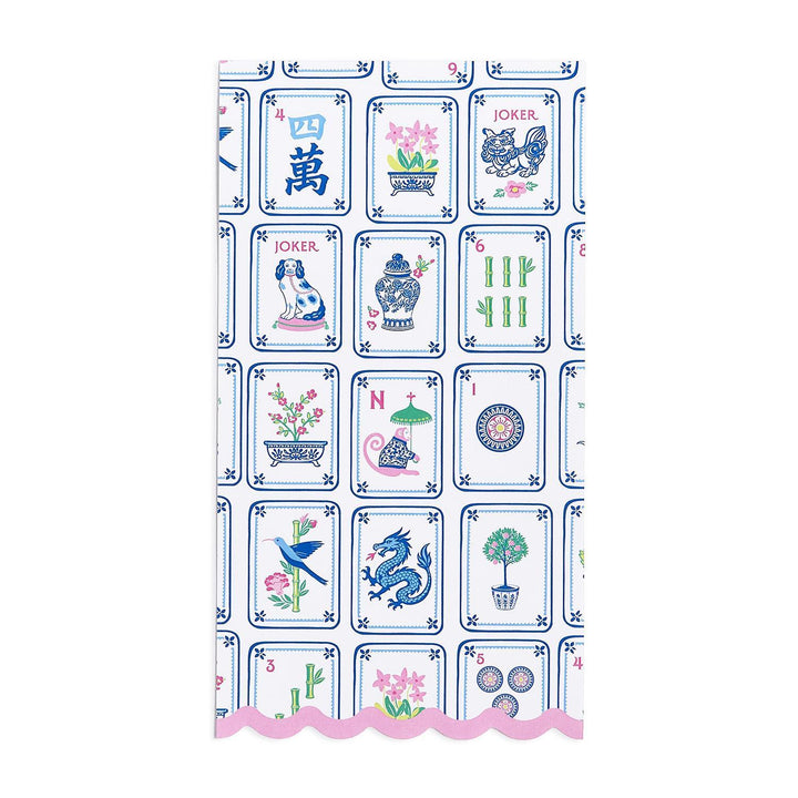 Mahjong Tiles Guest Towels - Pack of 20