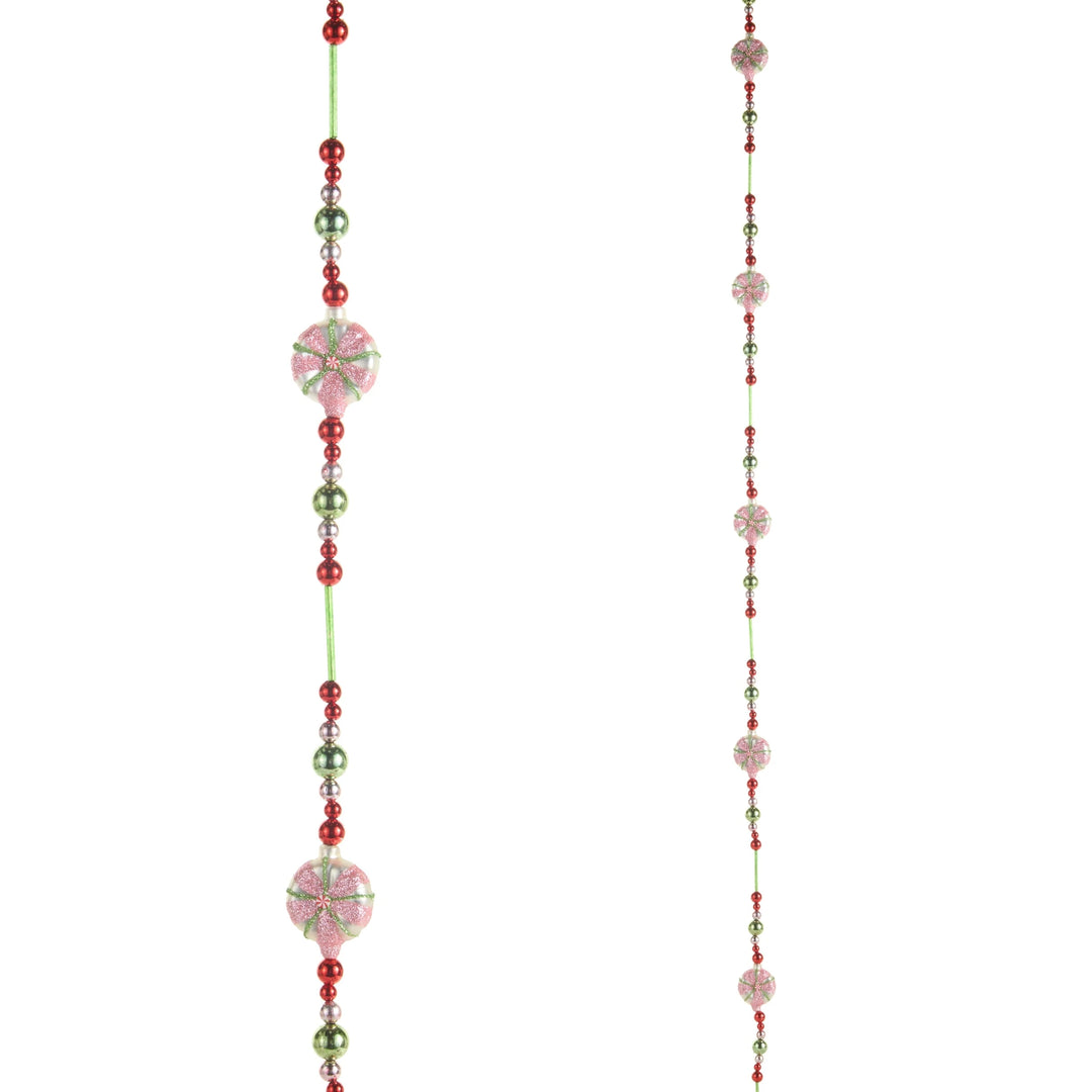 6' Bead and Peppermint Garland Garland RAZ 