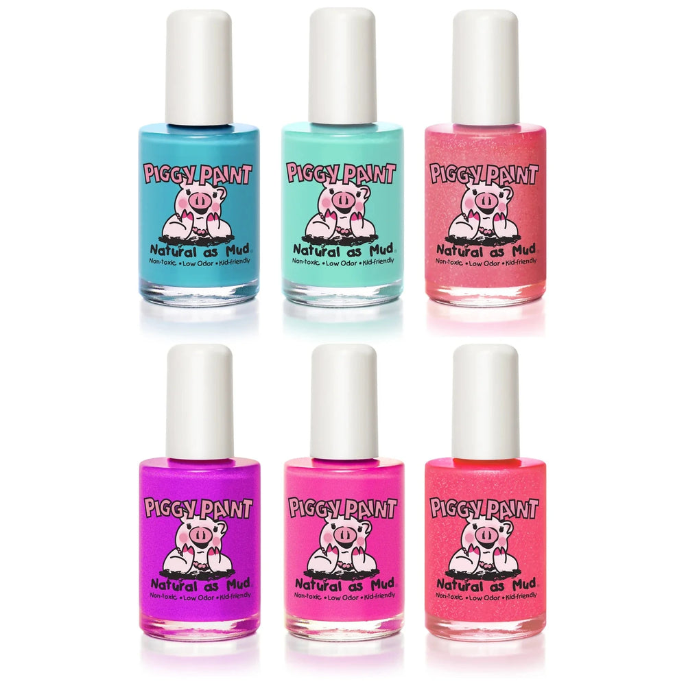 6 Color Gift Set - Happy Girl Nail Polish Piggy Paint 