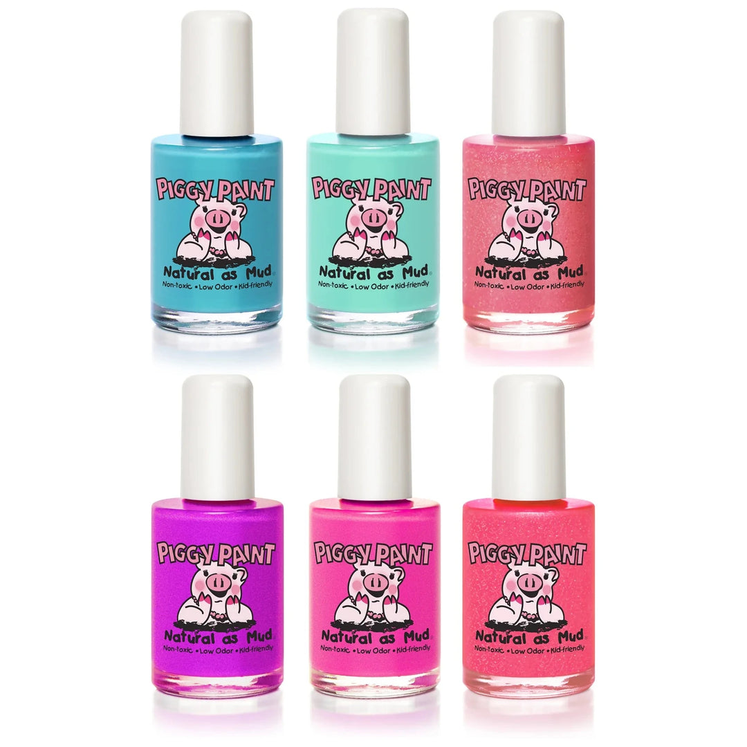 6 Color Gift Set - Happy Girl Nail Polish Piggy Paint 