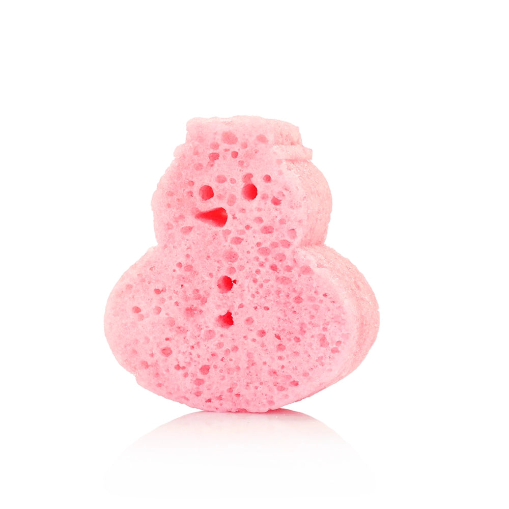 Snowman Holiday Body Buffer - White Rose